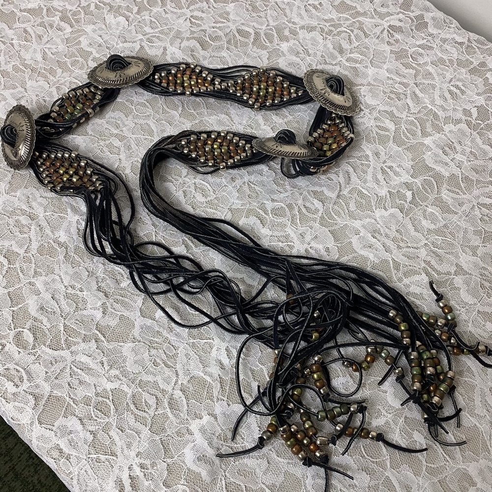 Vintage Bead Belt - Adjustable Size